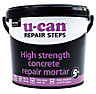 U-Can High strength Grey Concrete repair, 5kg Tub