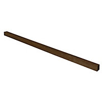 UC4 Brown Square Wooden Fence post (H)2.4m (W)75mm, Pack of 3