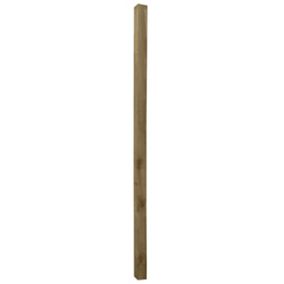 UC4 Green Square Wooden Fence post (H)2.4m (W)75mm, Pack of 3