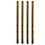 UC4 Green Square Wooden Fence post (H)2.4m (W)75mm, Pack of 4