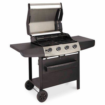 Ultar Black 4 burner Gas Barbecue