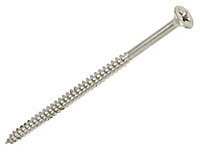 Ultra Screw A2 stainless steel Wood Plumbing Screw (Dia)5mm (L)80mm, Pack of 100