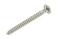 Ultra Screw Double-countersunk A2 stainless steel Screw (Dia)3.5mm (L)25mm, Pack