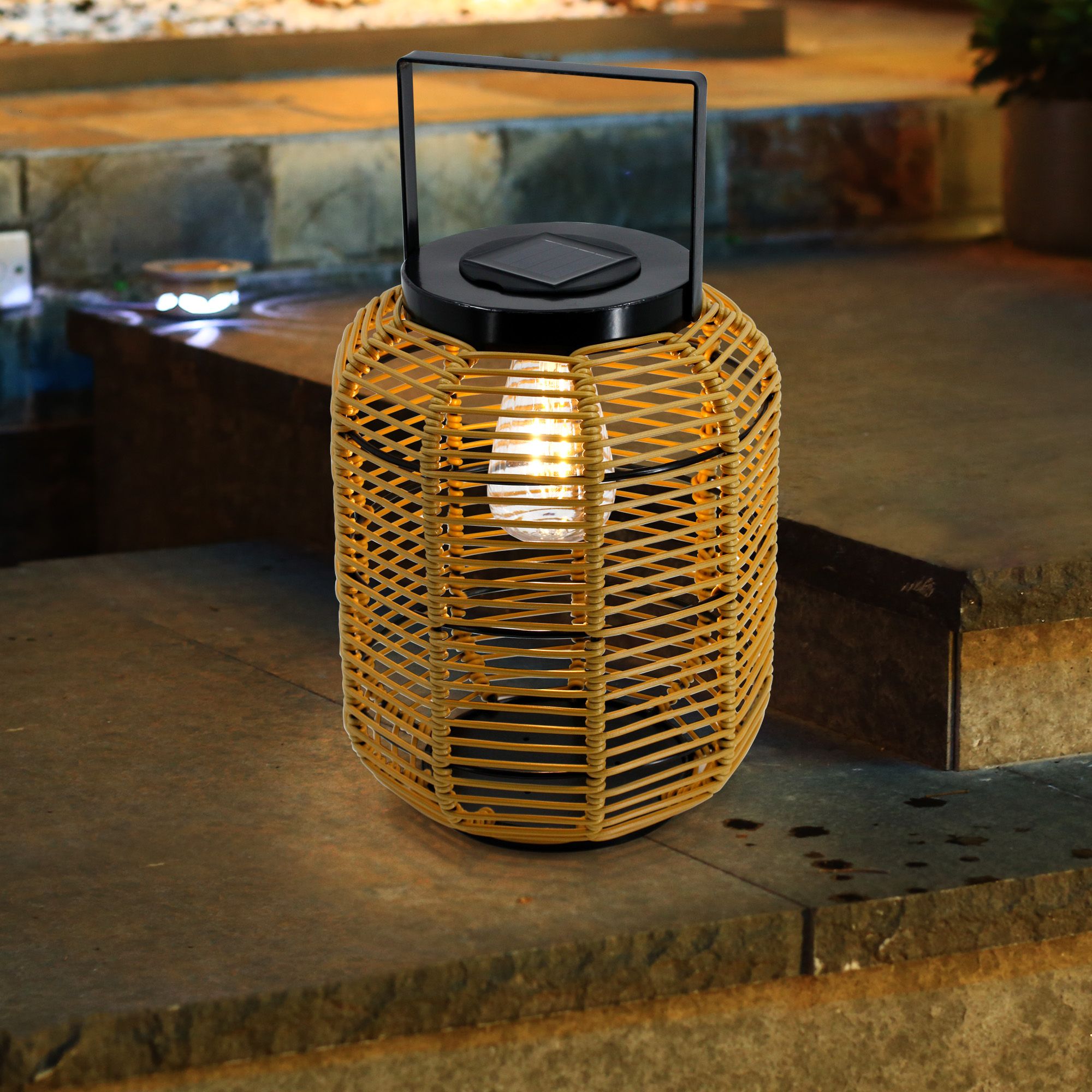 Rattan lantern deals