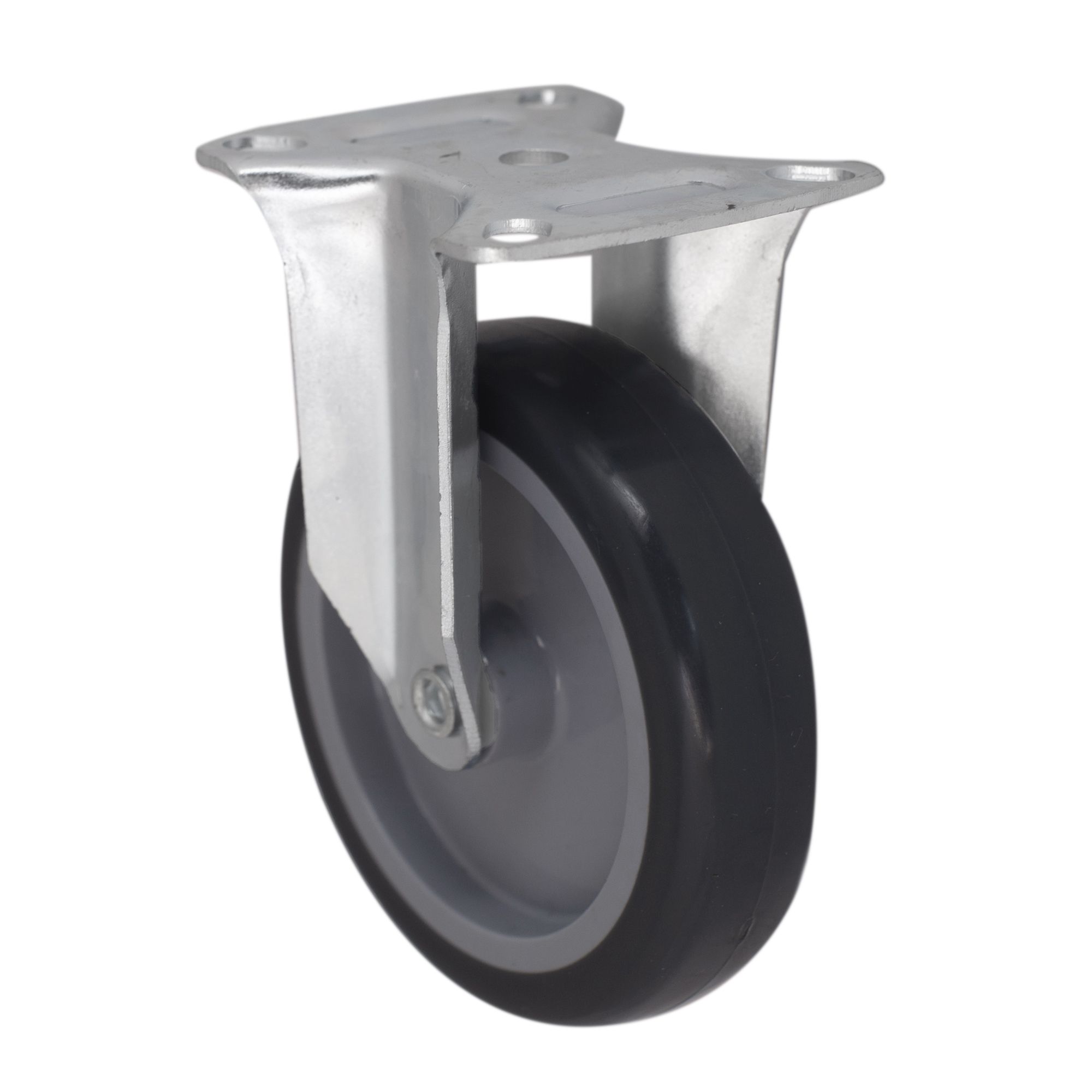 Unbraked Heavy duty Fixed Castor WC109, (Dia)102mm (H)127mm (Max. Weight)70kg