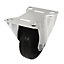 Unbraked Heavy duty Fixed Castor WC43, (Dia)80mm (H)107mm (Max. Weight)70kg