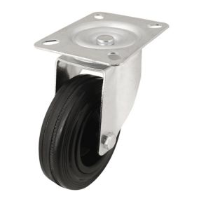 Unbraked Heavy duty Swivel Castor WC48, (Dia)100mm (H)127mm (Max. Weight)75kg
