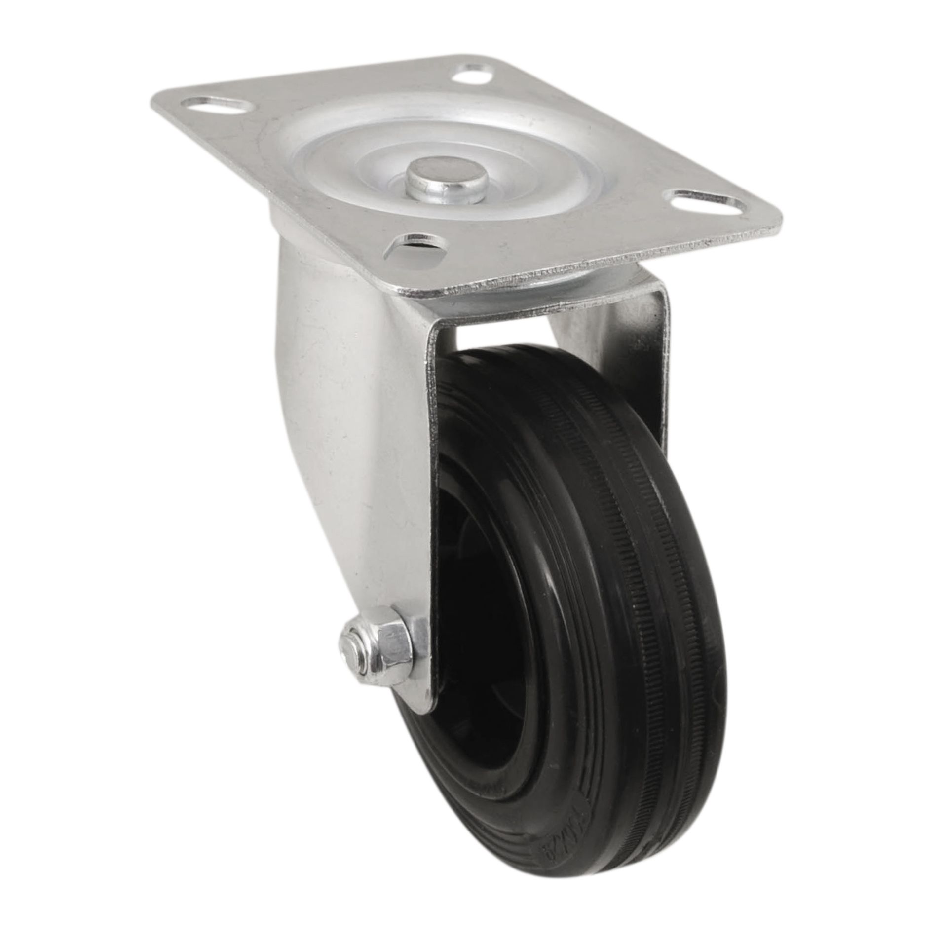 Unbraked Heavy duty Swivel Castor WC48, (Dia)100mm (H)127mm (Max. Weight)75kg