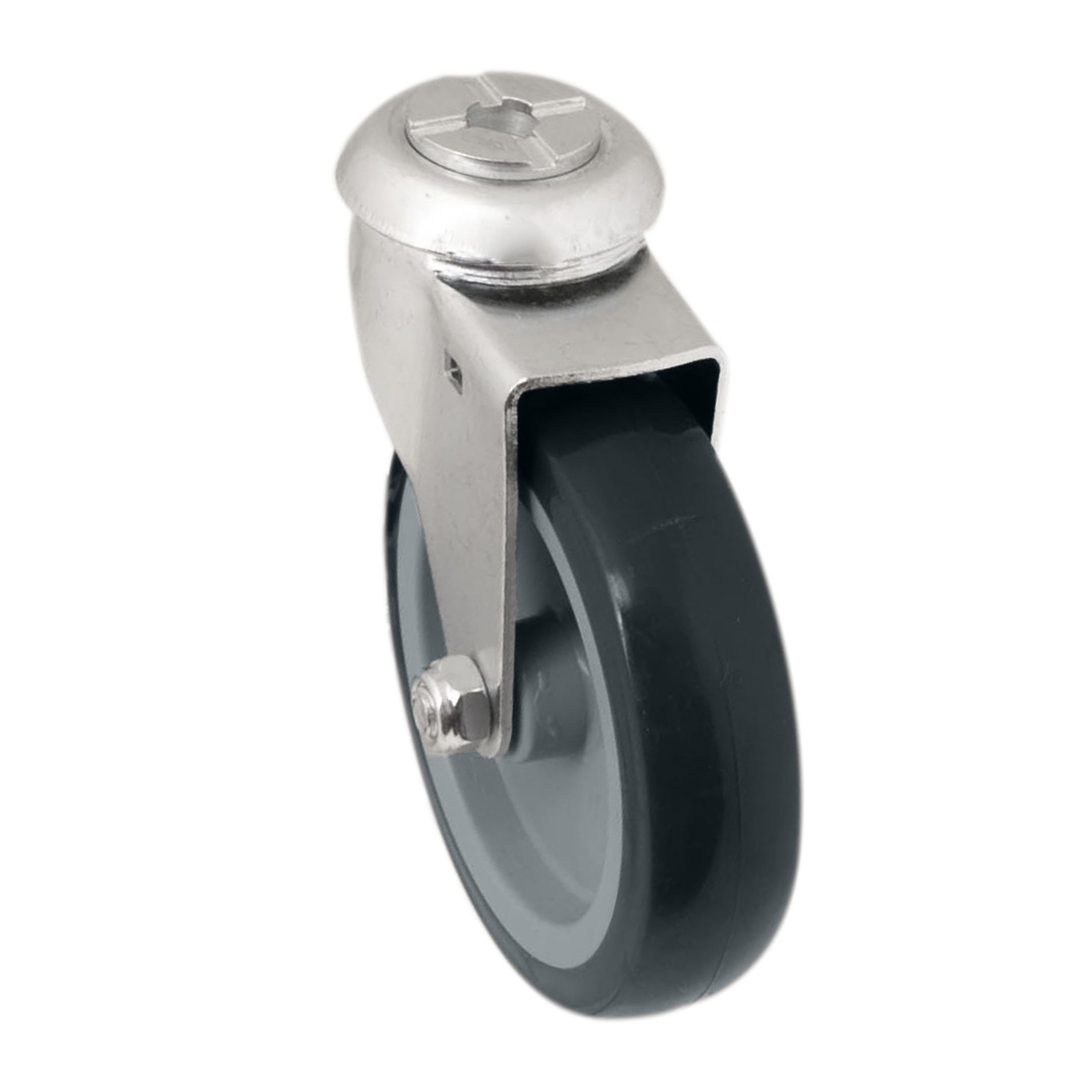 Unbraked Heavy duty Swivel Castor WC70, (Dia)100mm (H)121.5mm (Max. Weight)70kg