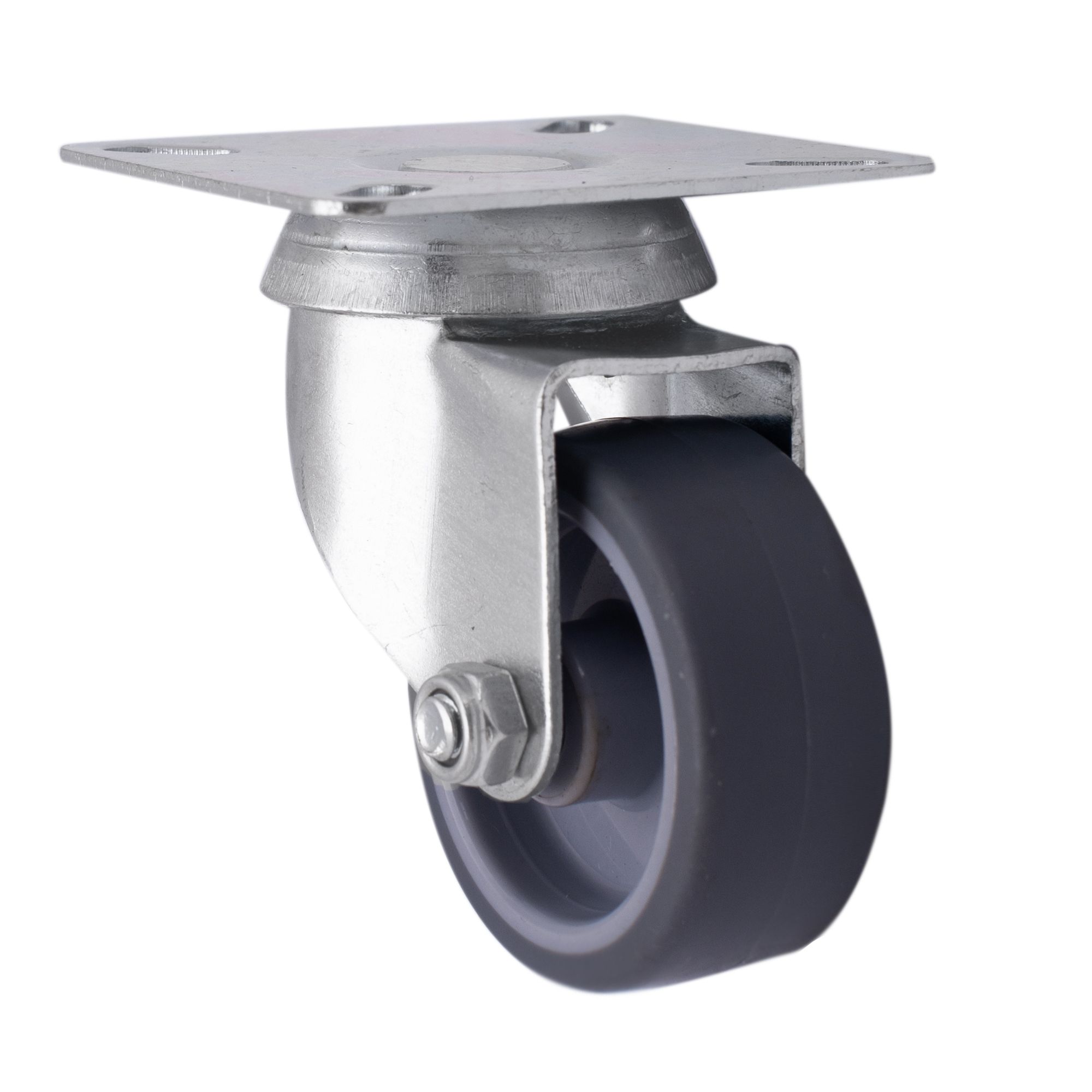 Unbraked Light duty Swivel Castor WC58, (Dia)50mm (H)69.2mm (Max. Weight)30kg