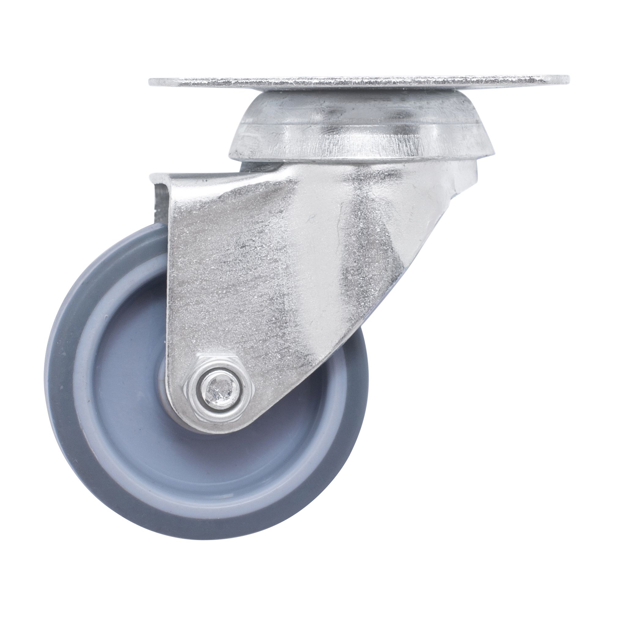 Unbraked Light duty Swivel Castor WC58, (Dia)50mm (H)69.2mm (Max. Weight)30kg