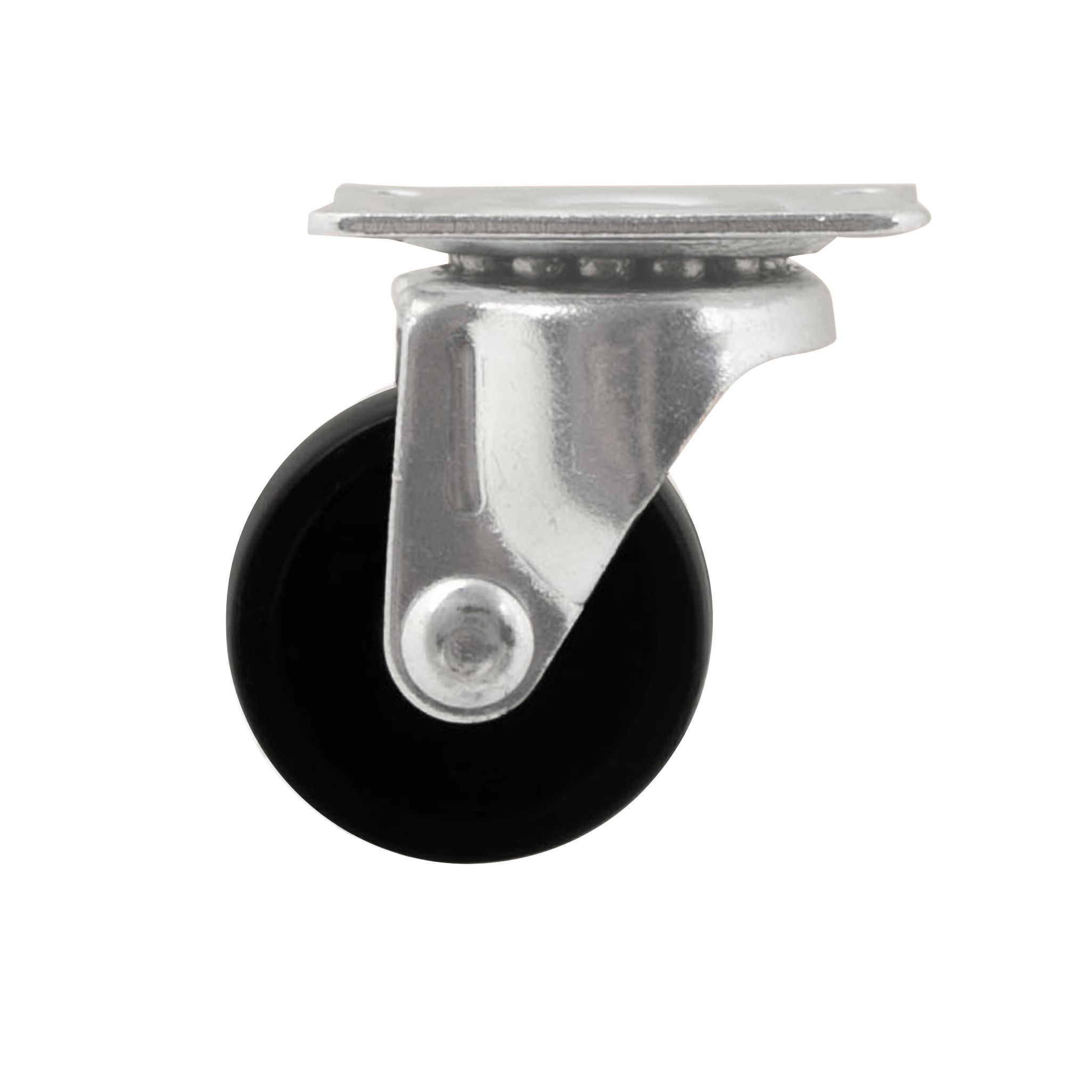 Unbraked Light duty Swivel Castor WC84, (Dia)29.5mm (H)41mm (Max. Weight)15kg