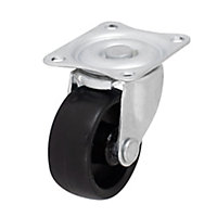 Unbraked Light duty Swivel Castor WC86, (Dia)41mm (H)51mm (Max. Weight)20kg