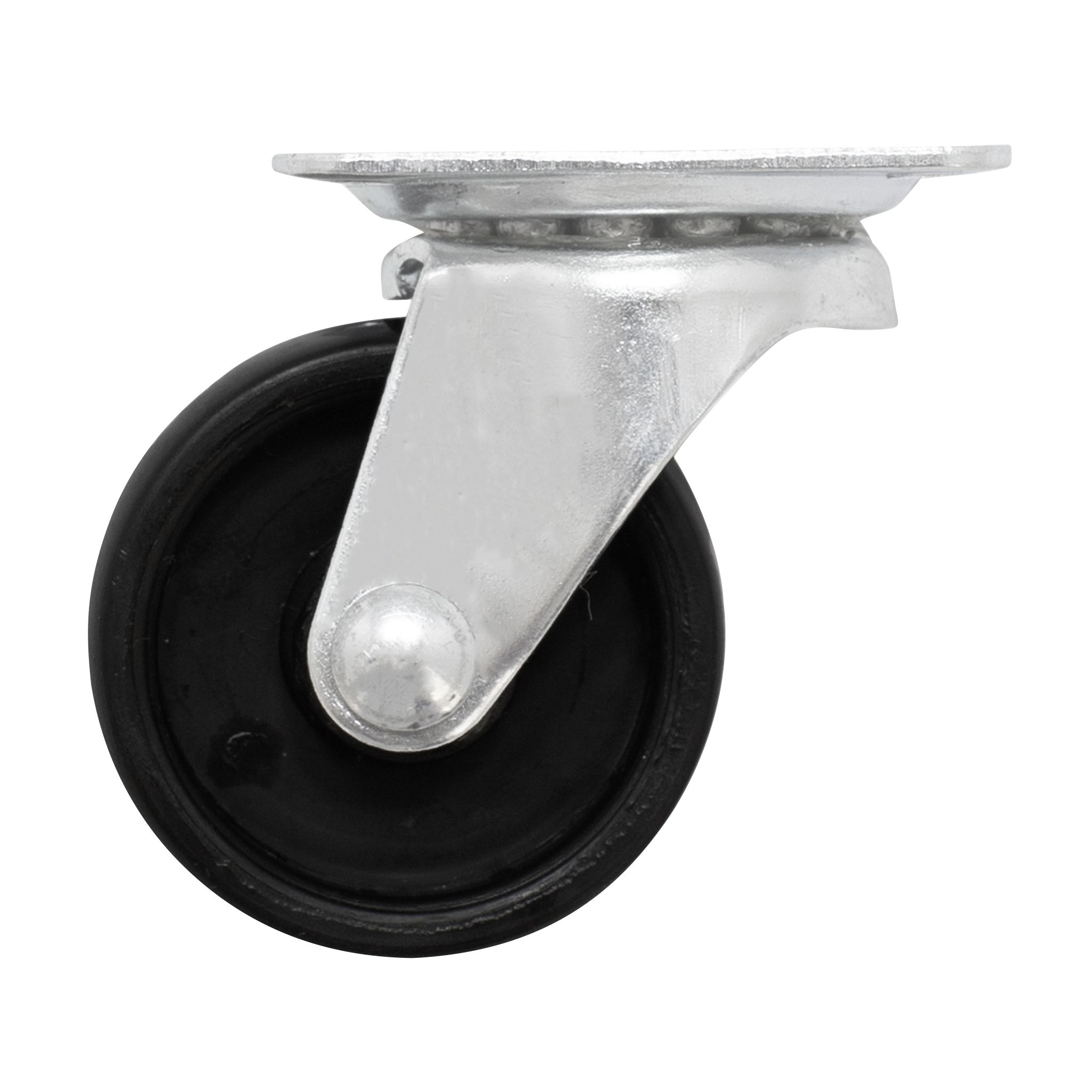 Unbraked Light duty Swivel Castor WC86, (Dia)41mm (H)51mm (Max. Weight)20kg