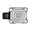 Unbraked Light duty Swivel Castor WC86, (Dia)41mm (H)51mm (Max. Weight)20kg