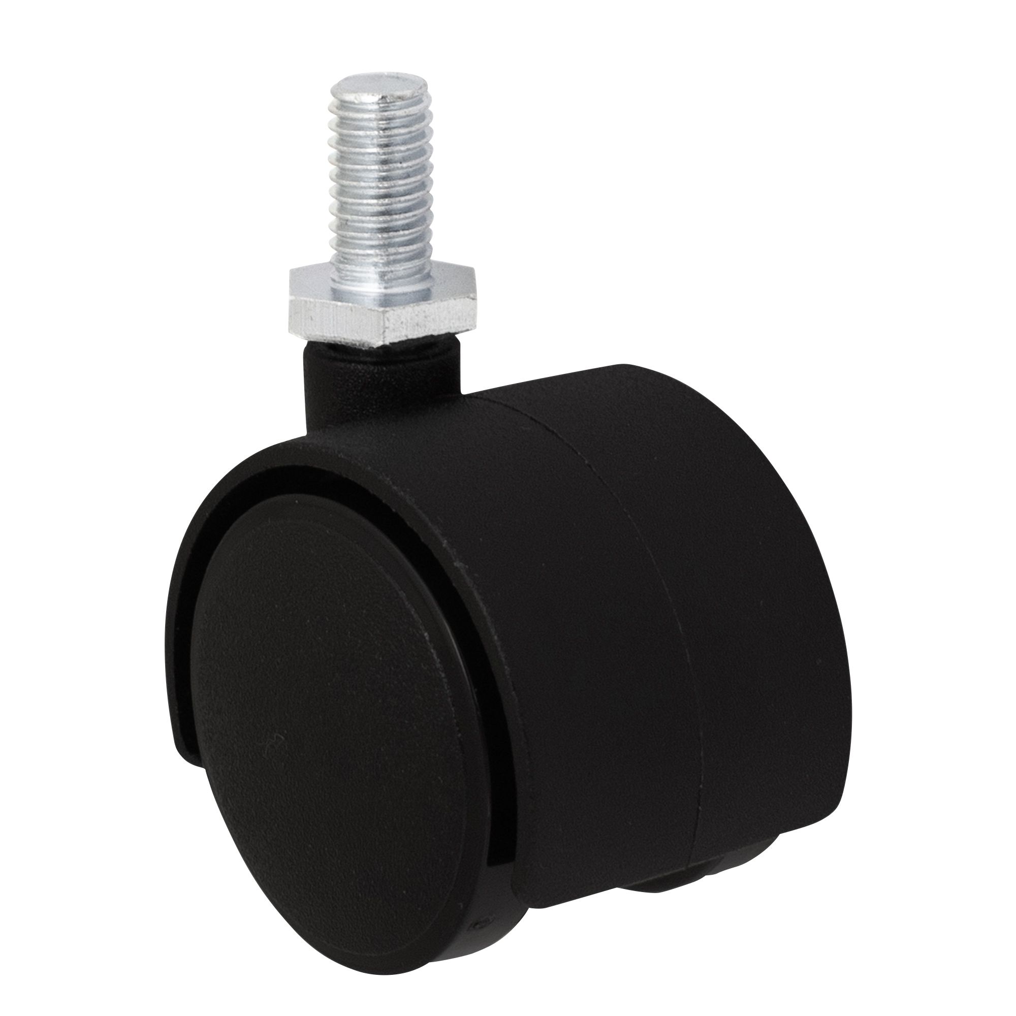 Unbraked Light duty Swivel Twin wheels castor WC8, (Dia)35mm (H)44.5mm (Max. Weight)18kg