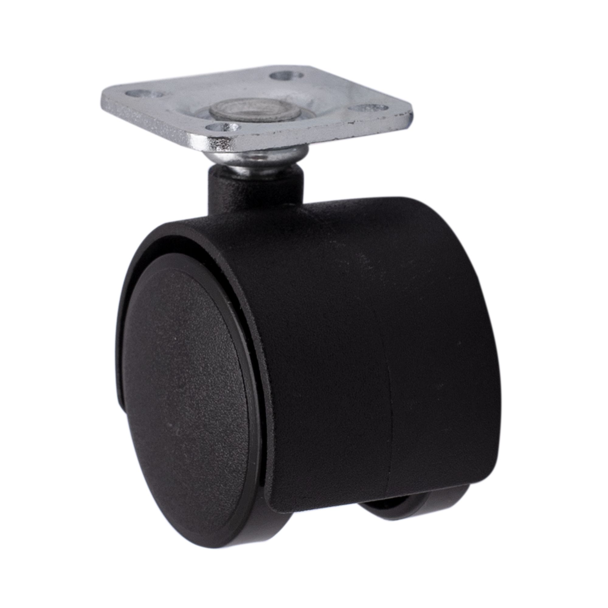 Unbraked Light duty Swivel Twin wheels castor WC9, (Dia)35mm (H)50.5mm (Max. Weight)18kg
