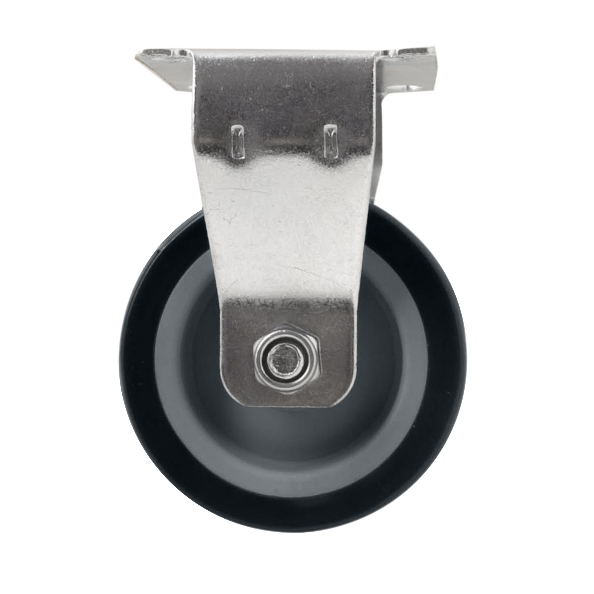Unbraked Medium duty Fixed Castor WC108, (Dia)75mm (H)98.5mm (Max. Weight)60kg