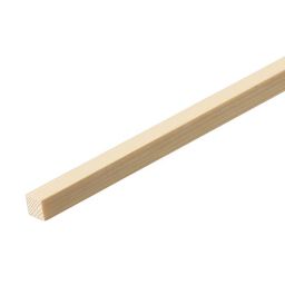 Unbranded Smooth Square edge Pine Stripwood (L)2.4m (W)11mm (T)10.5mm