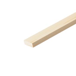 Unbranded Smooth Square edge Pine Stripwood (L)2.4m (W)36mm (T)10.5mm