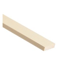 Unbranded Smooth Square edge Pine Stripwood (L)2.4m (W)46mm (T)10.5mm