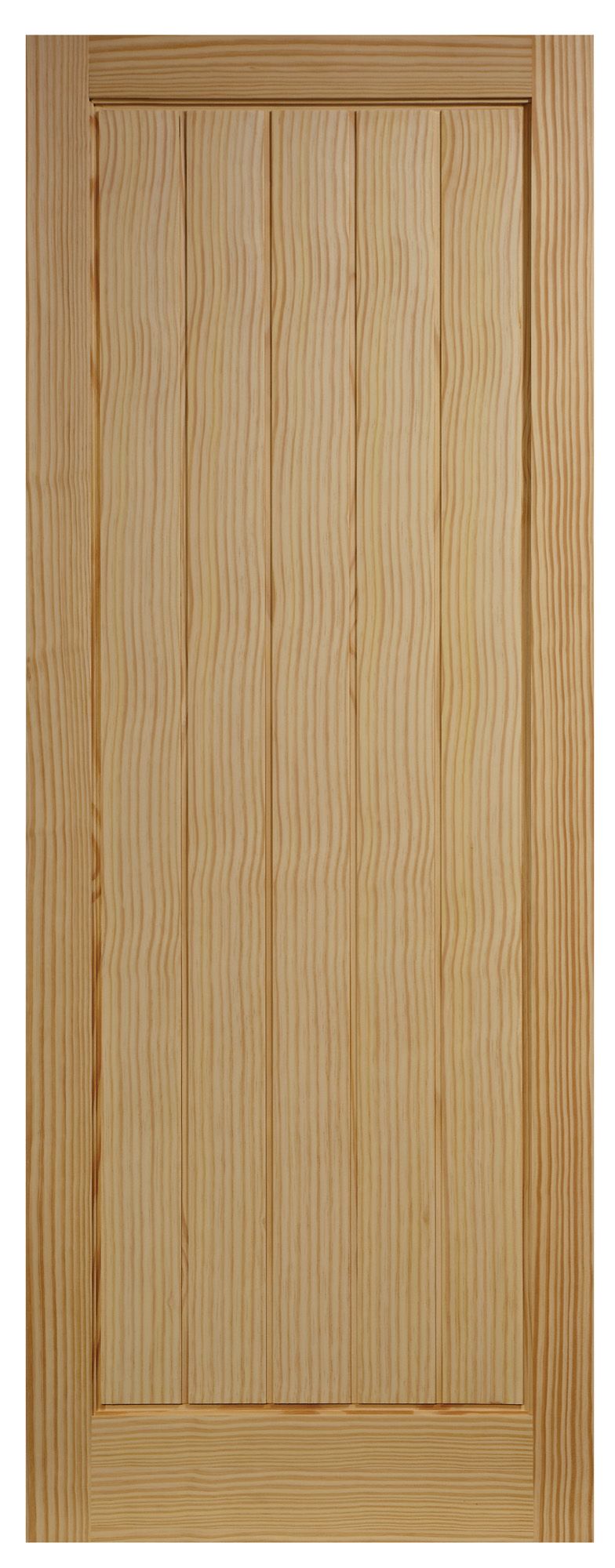 Unglazed Cottage Clear Pine veneer Internal Clear pine Door, (H)1981mm (W)686mm (T)35mm