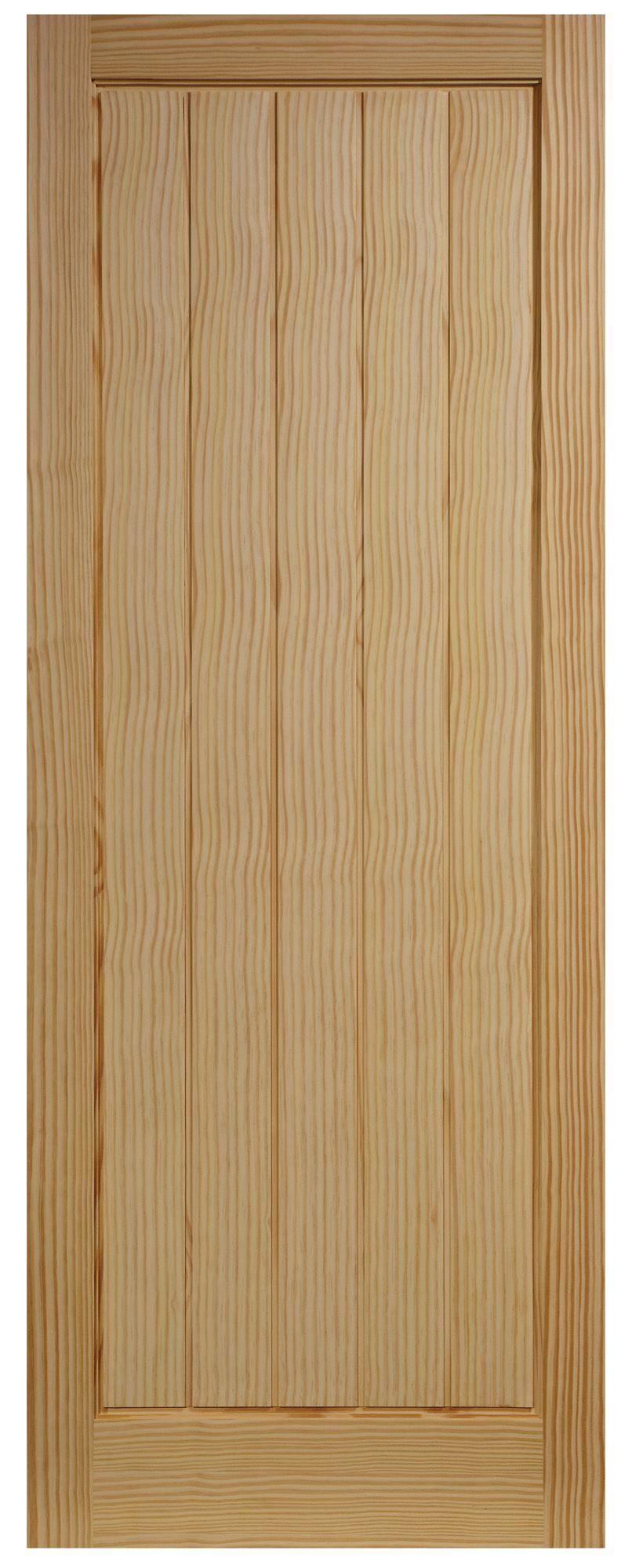 Unglazed Cottage Clear Pine veneer Internal Clear pine Door, (H)1981mm (W)838mm (T)35mm