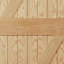 Unglazed Cottage Fir veneer External Front door, (H)2032mm (W)813mm