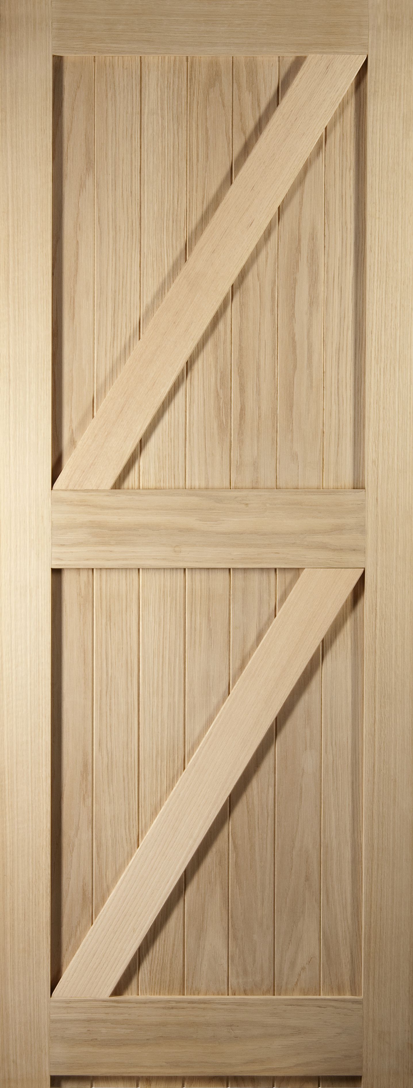 Unglazed Cottage Oak veneer Internal Door, (H)1981mm (W)610mm (T)35mm