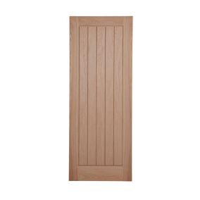 Unglazed Cottage Oak veneer Internal Fire door, (H)1981mm (W)762mm (T)44mm