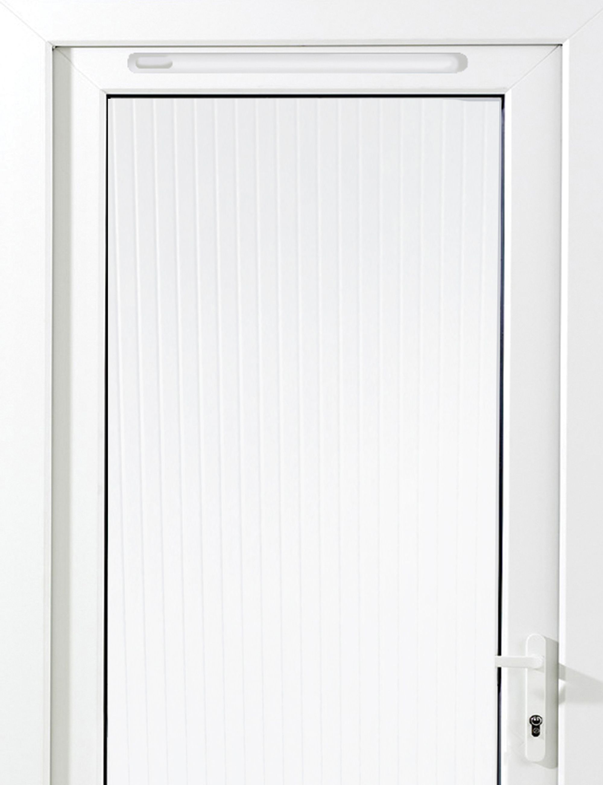 Unglazed White uPVC External Back door, (H)2055mm (W)920mm