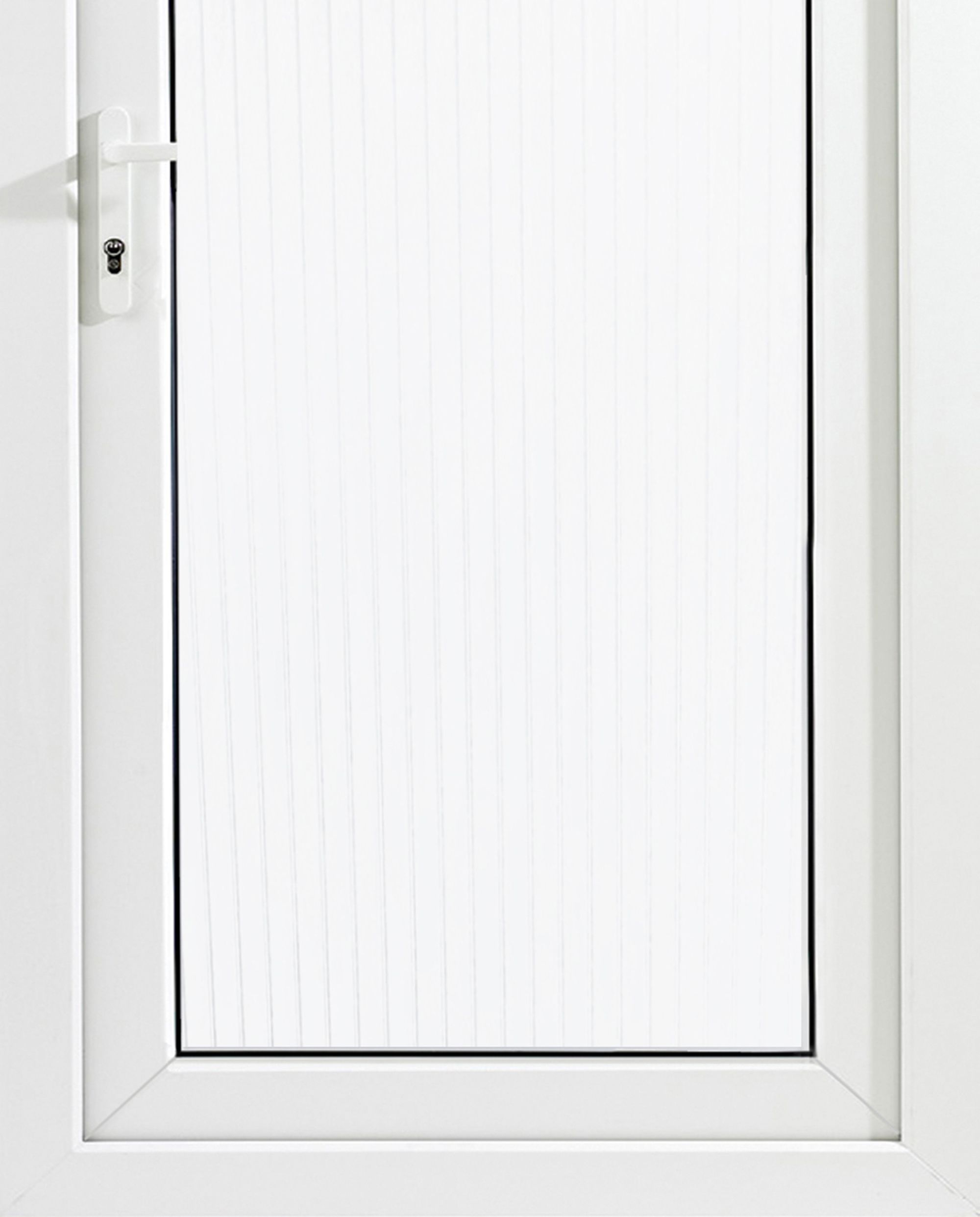 Unglazed White uPVC External Back door, (H)2060mm (W)840mm