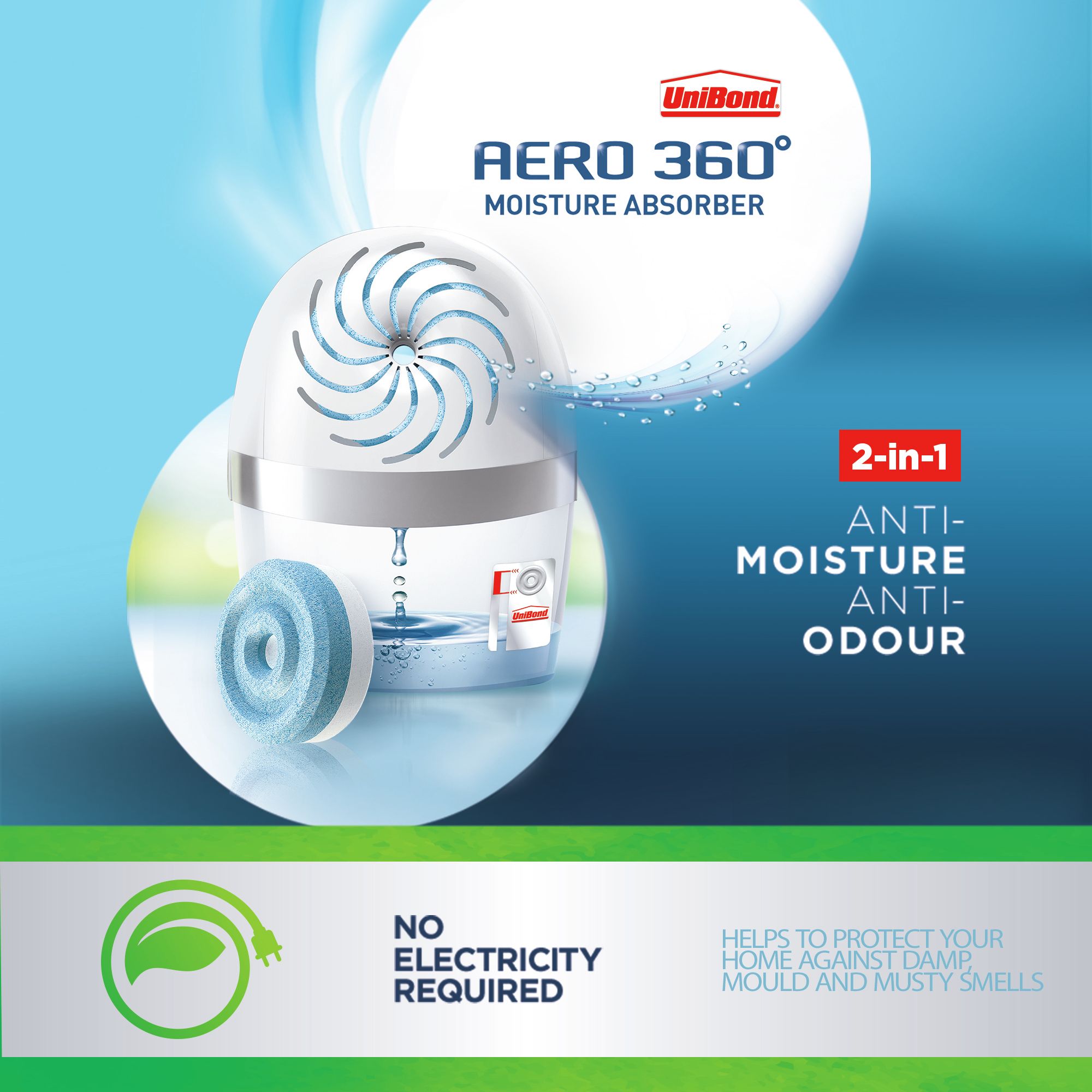 UniBond Aero 360 Moisture absorber Opaque & white
