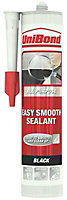 UniBond Easy smooth Black Silicone-based General-purpose Sealant, 300ml