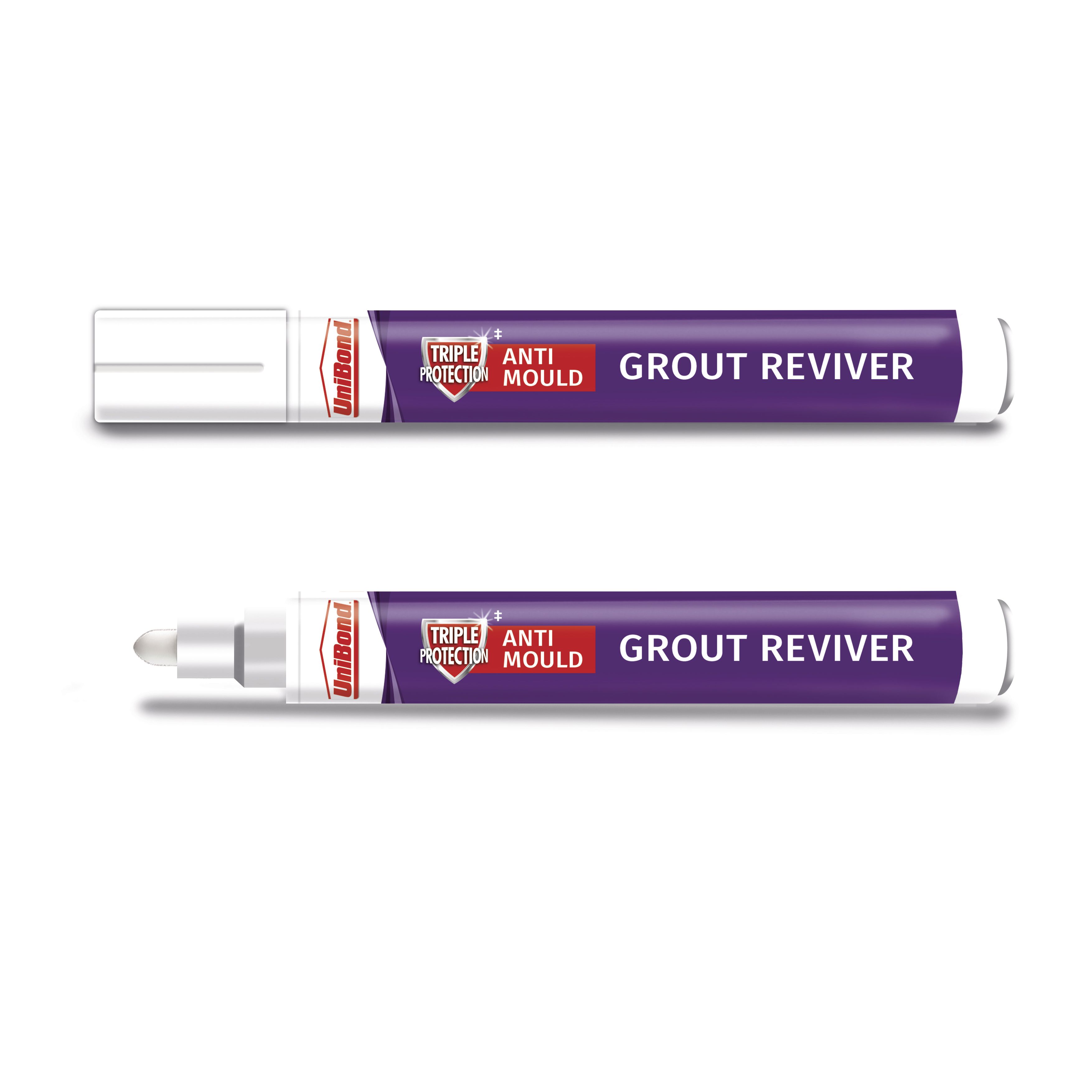 UniBond Grout Reviver Ice White Reviver Grout pen, 7ml