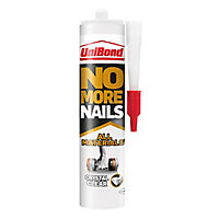 UniBond No More Nails Crystal Clear All materials Grab adhesive 290g
