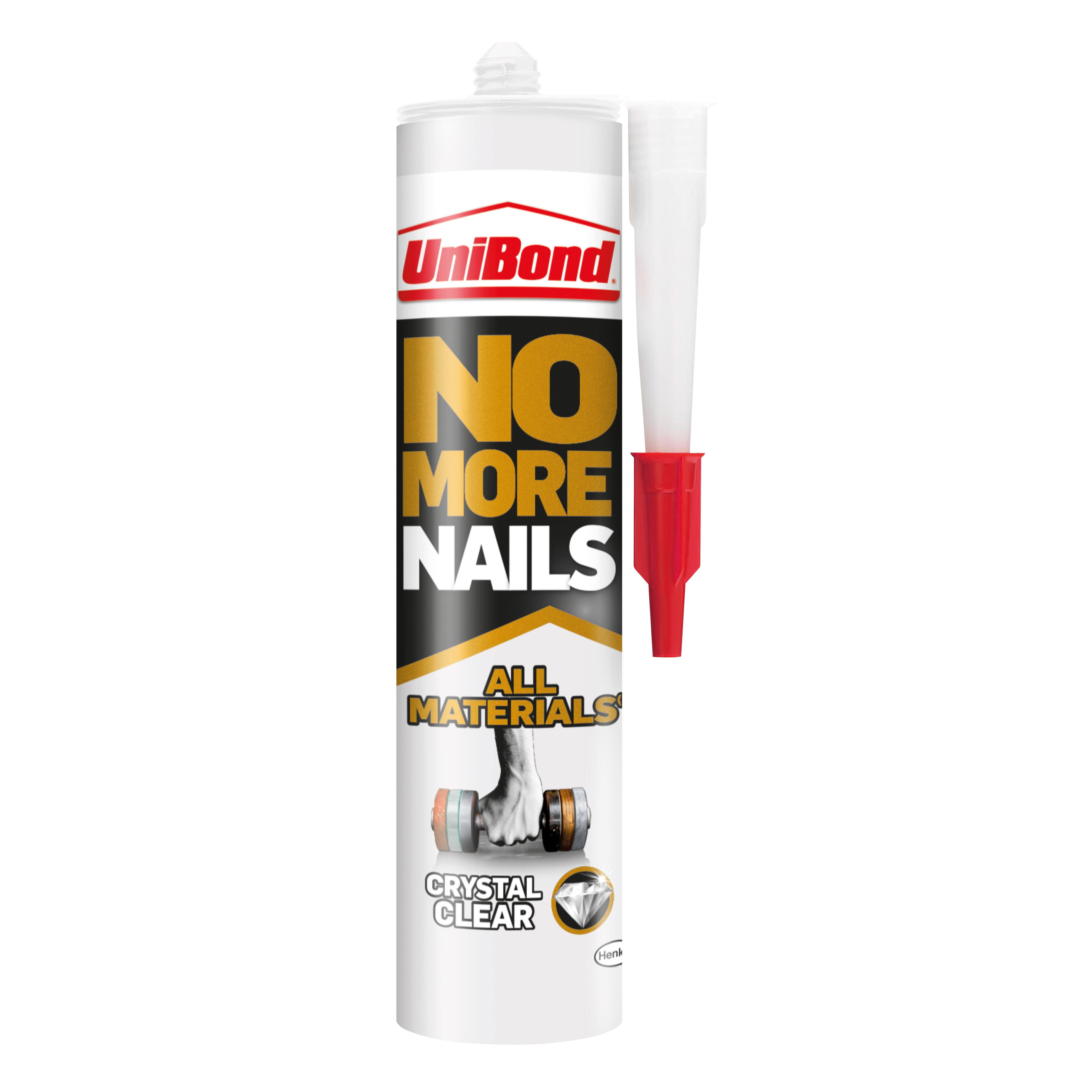 UniBond No More Nails Crystal Clear All materials Grab adhesive 290g