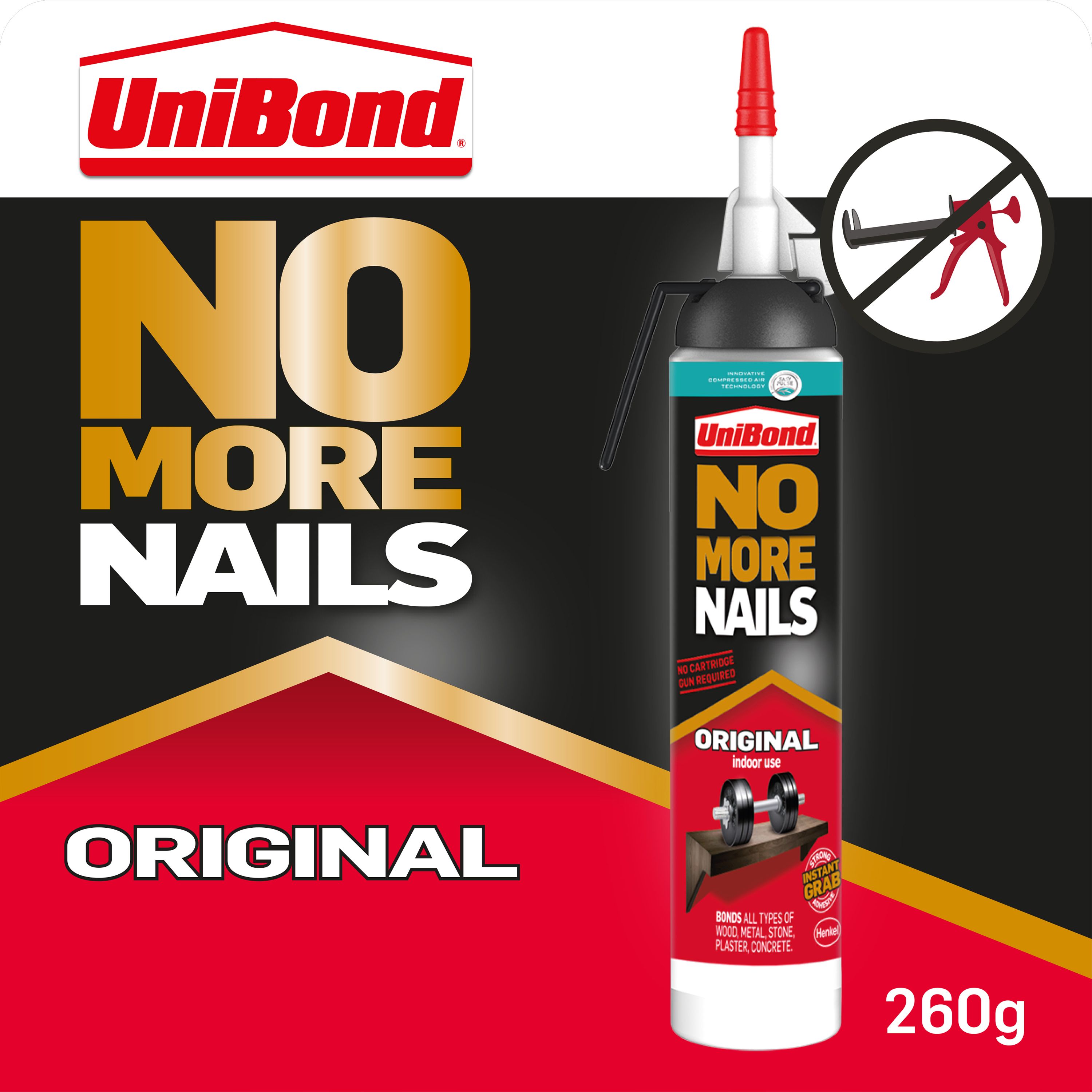 UniBond No More Nails Original White Grab adhesive 200ml