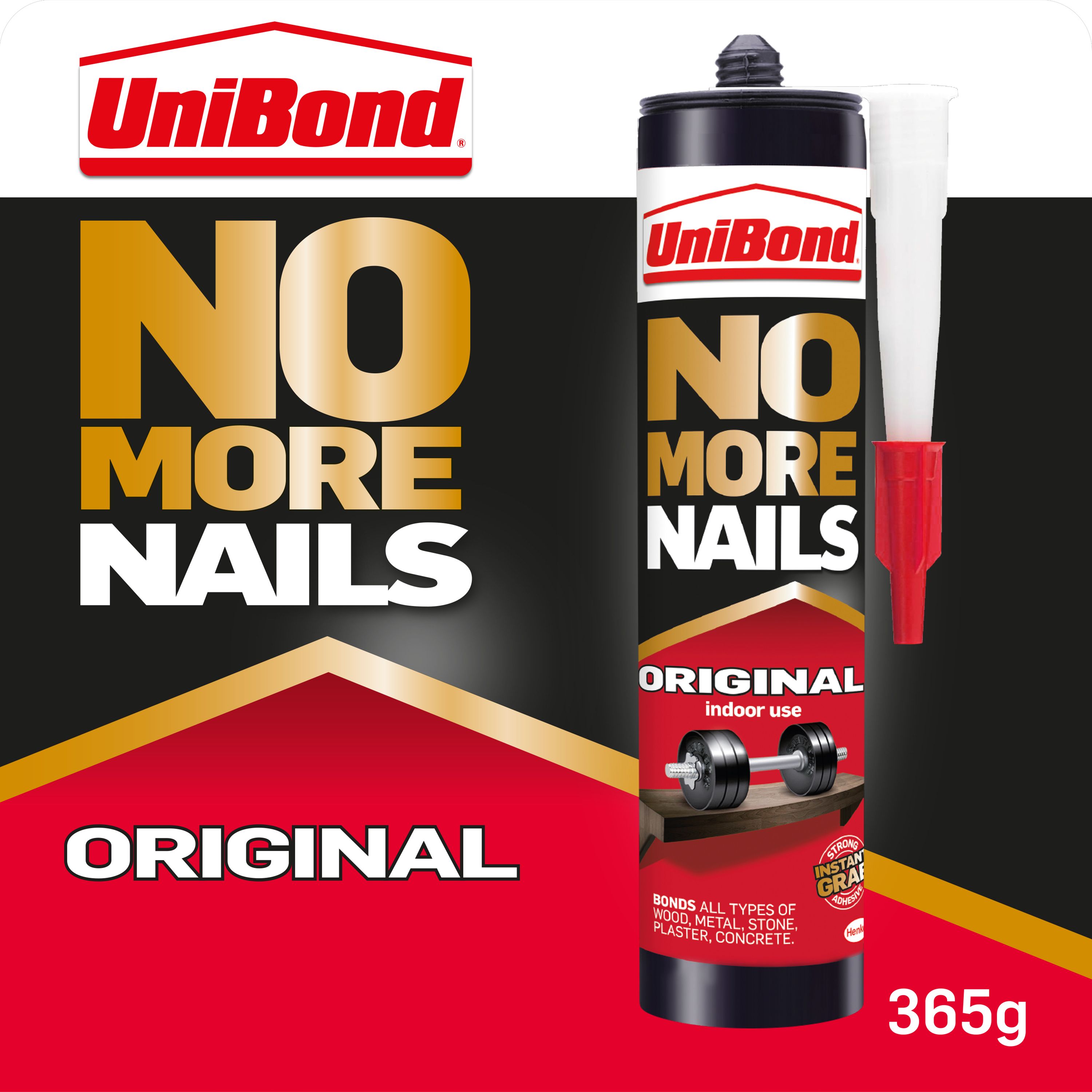 UniBond No More Nails Original White Grab adhesive 280ml