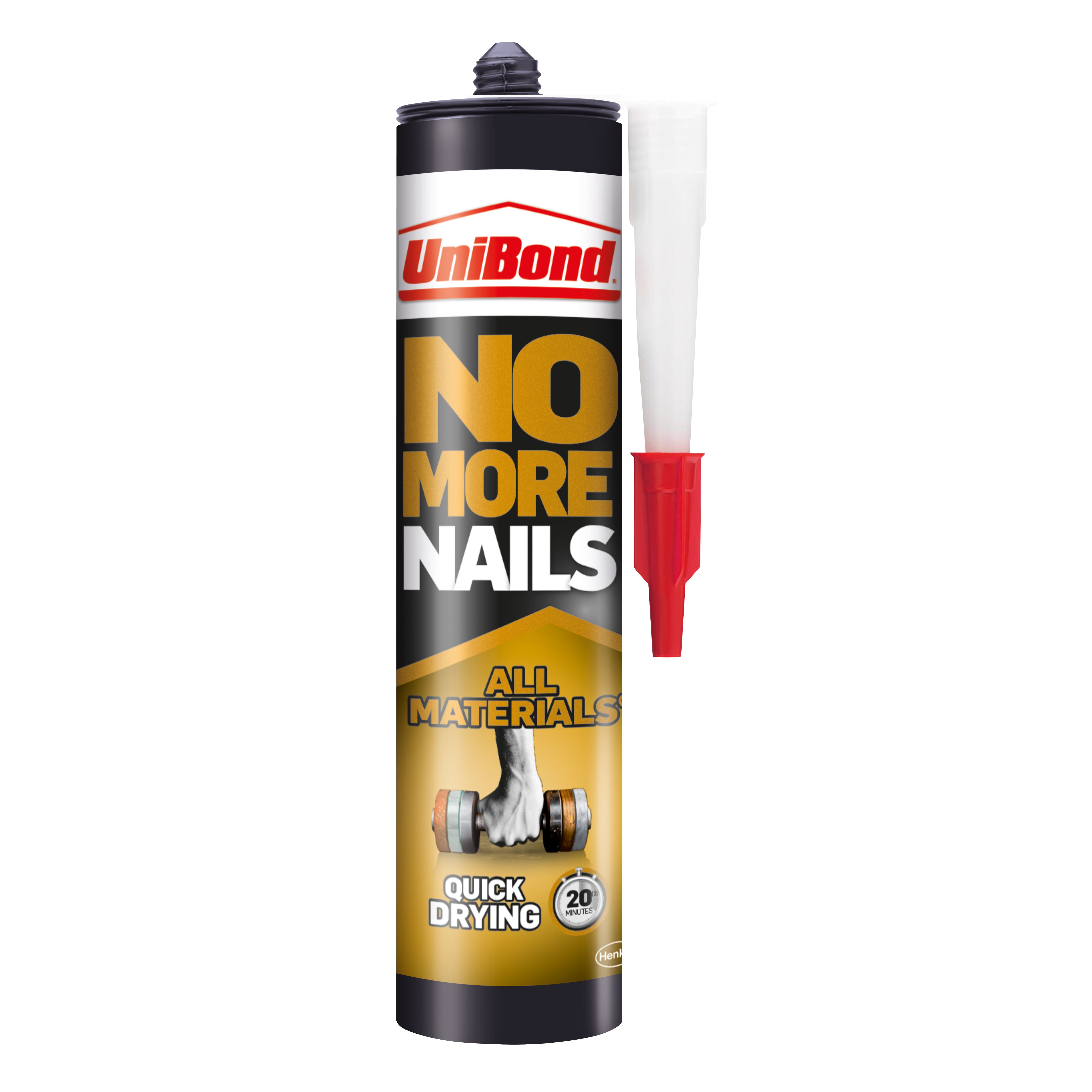 UniBond No More Nails Quick Drying White All materials Grab adhesive 390g