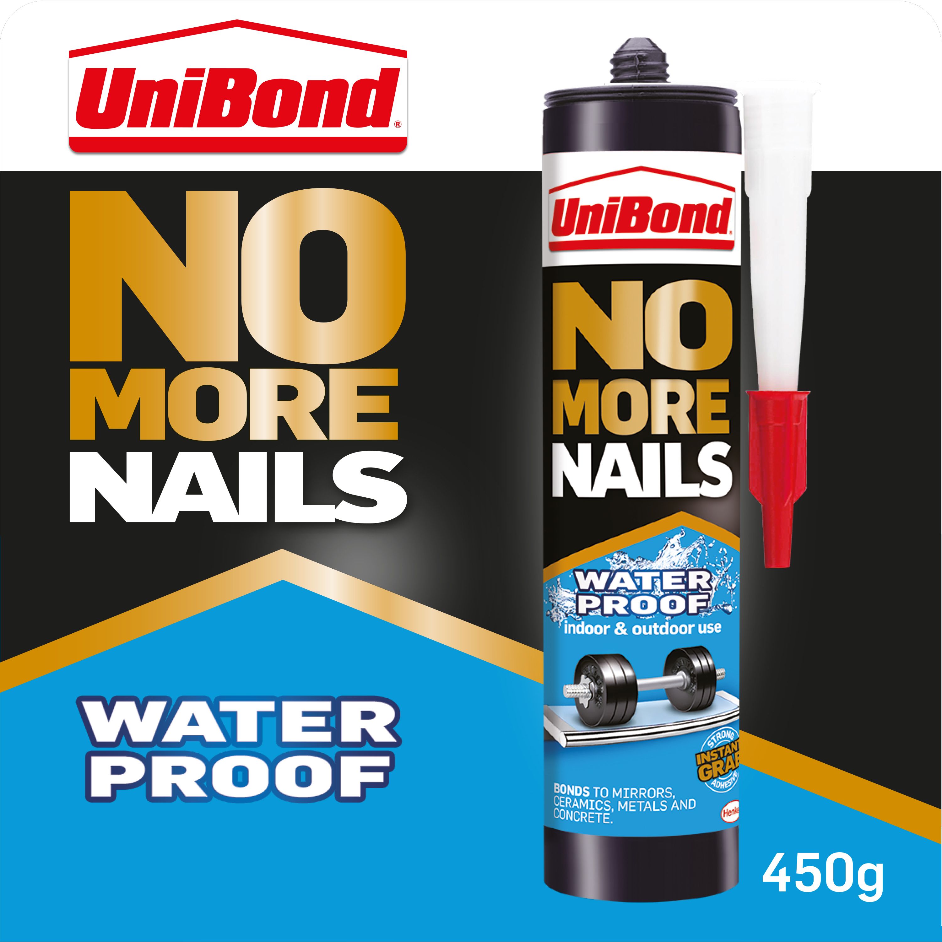 UniBond No More Nails Waterproof White Grab adhesive 450g