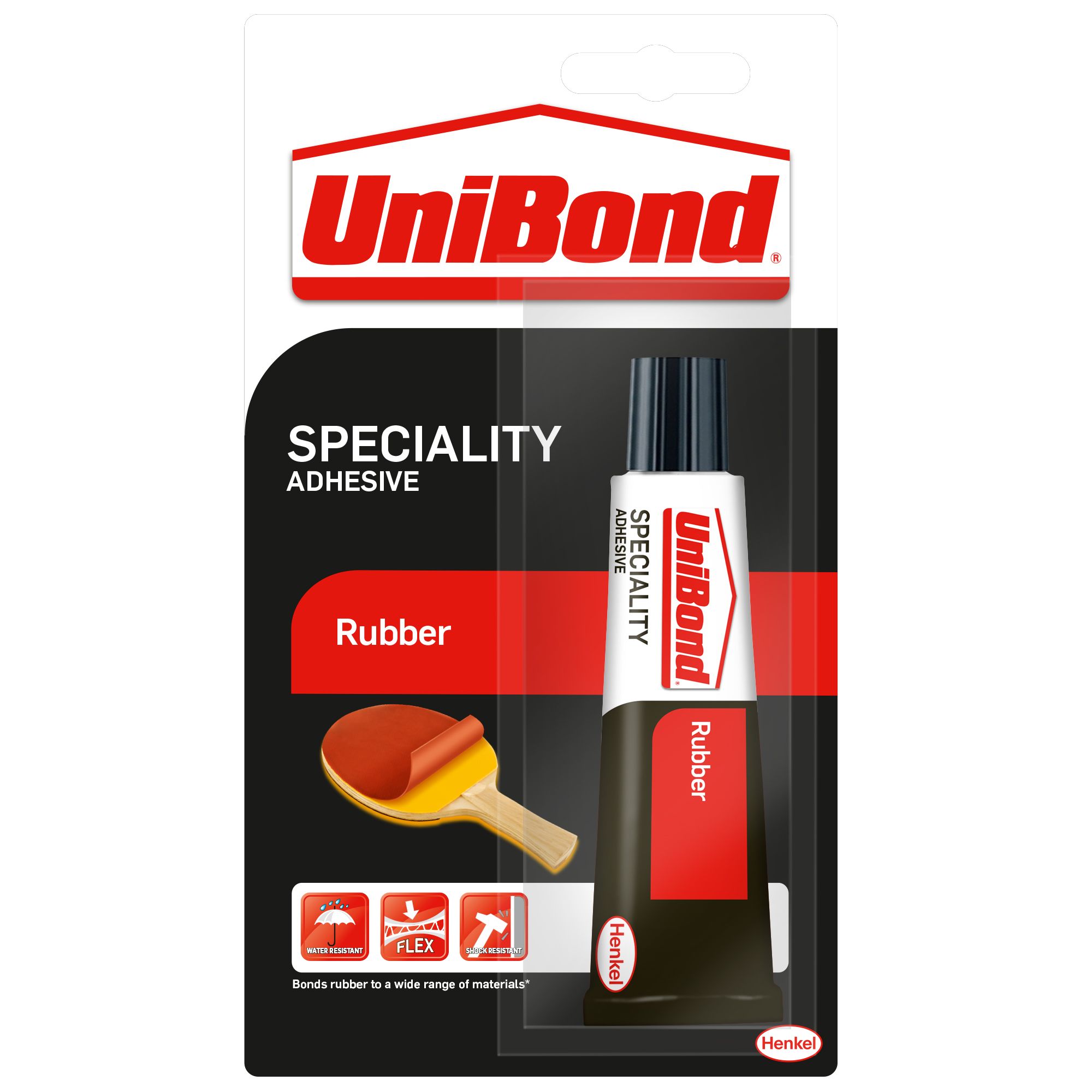 UniBond Specialty Rubber Clear Adhesive 30g