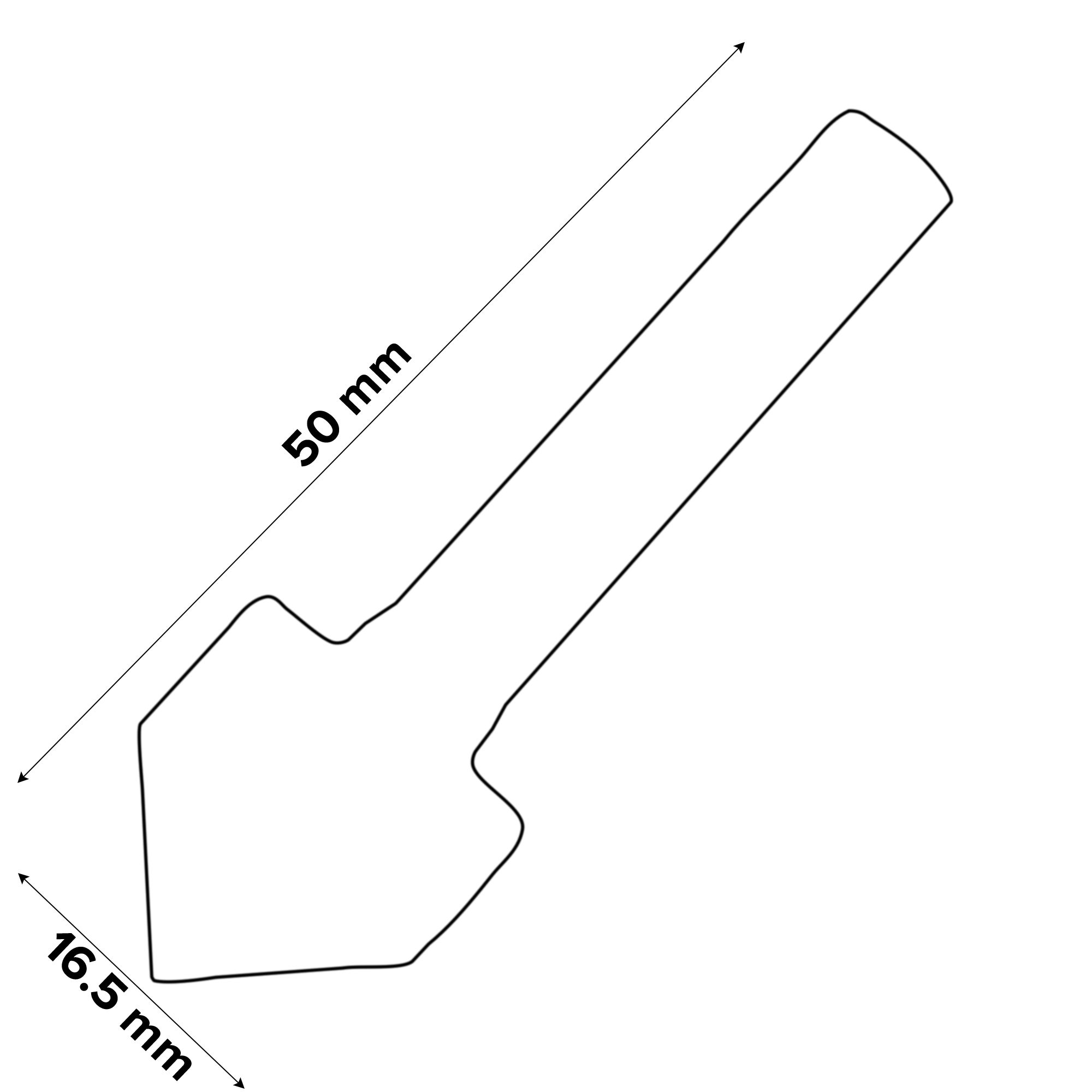 Universal Carbon steel Countersink (Dia)16.5mm (L)50mm