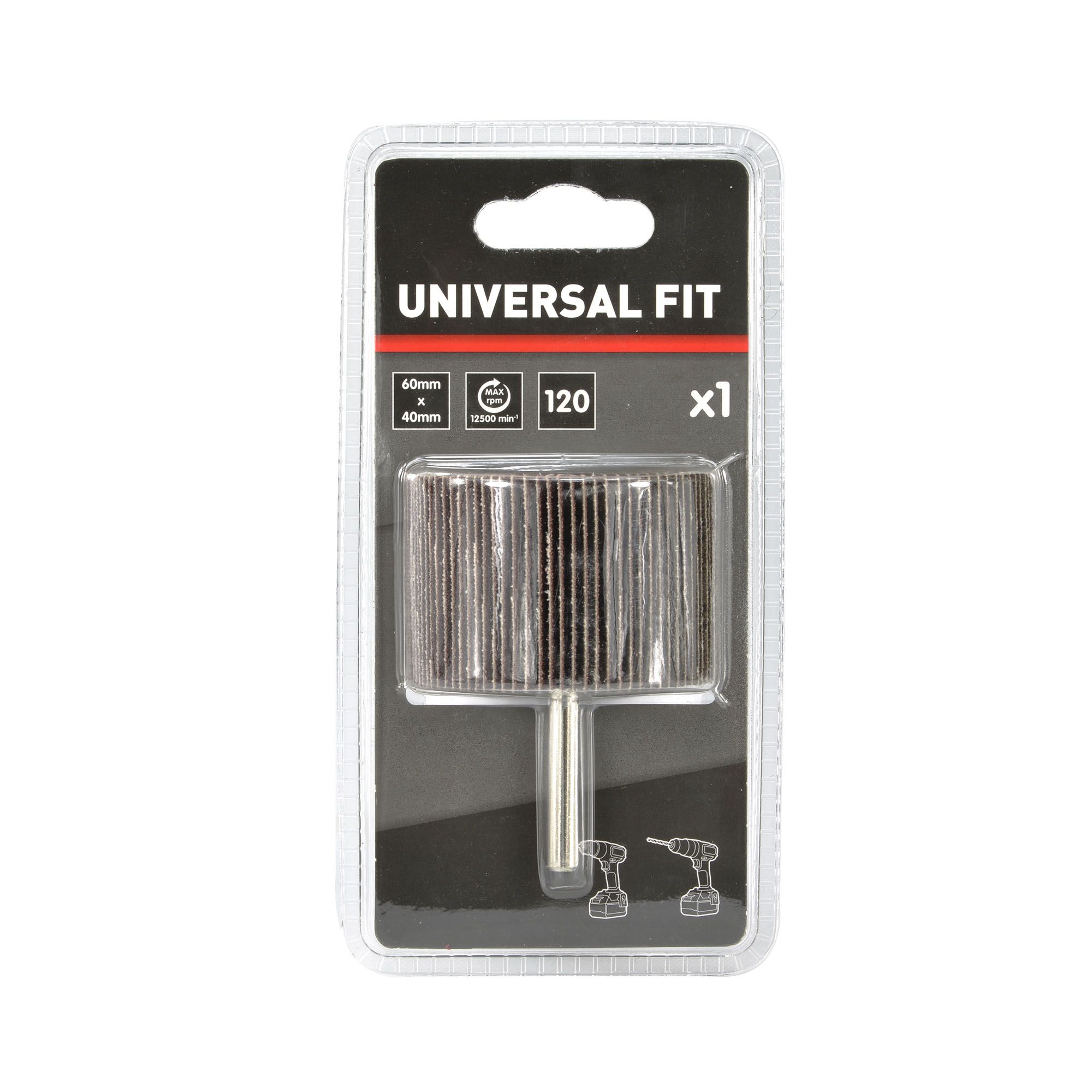 Universal Fit 120 grit Flap wheel (Dia)60mm