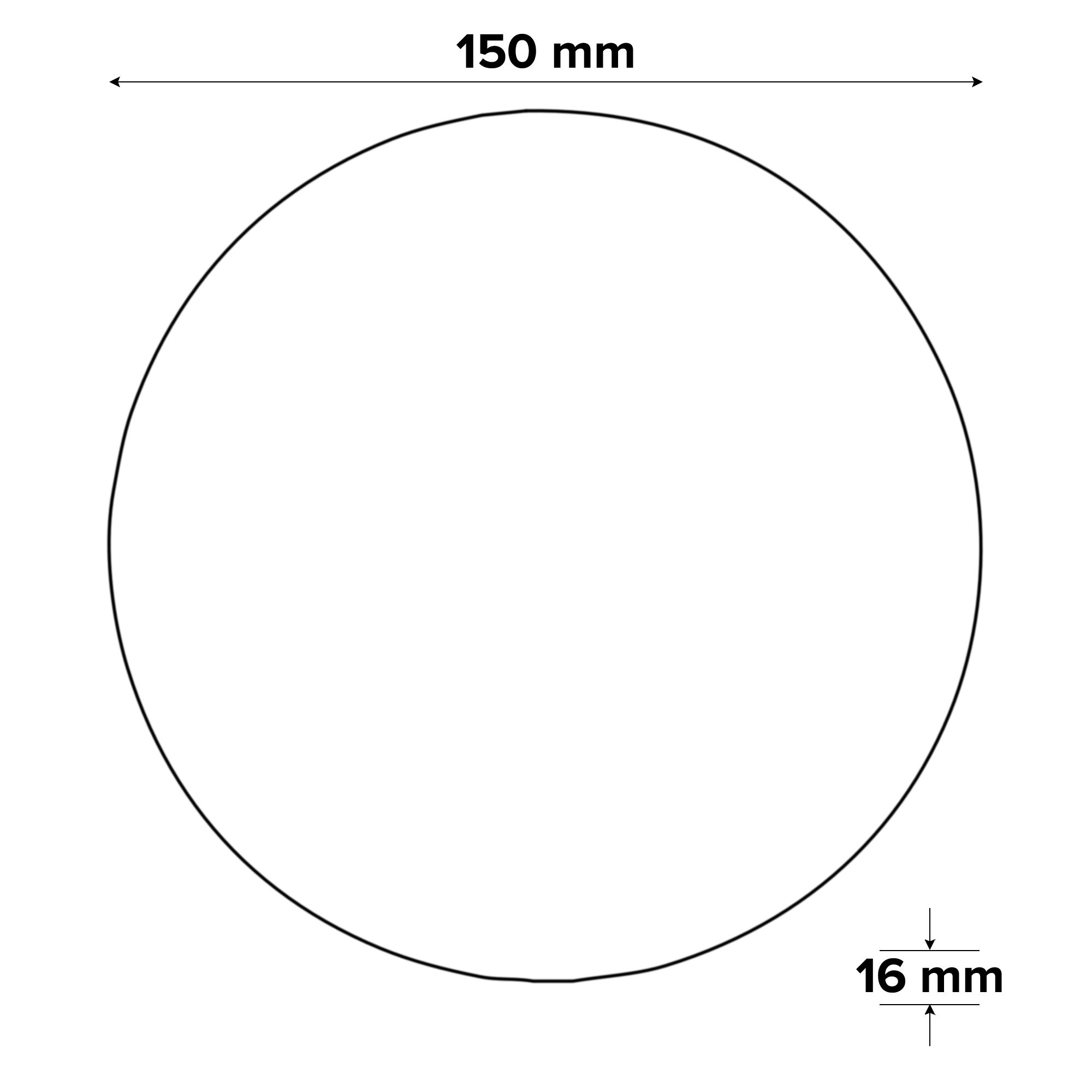 Universal Fit 36 grit (Dia)150mm Benchtop grinder grinding wheel