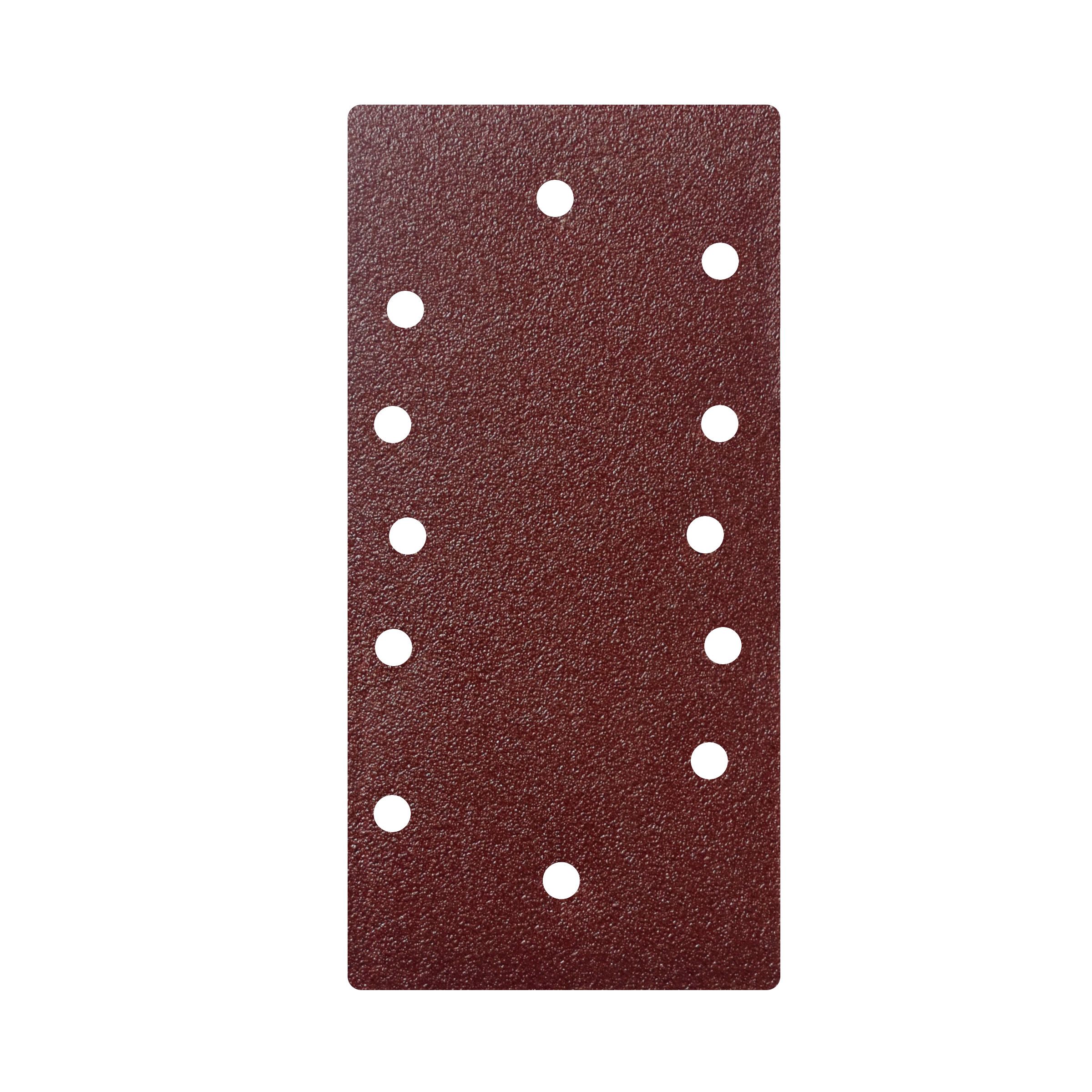 Universal Fit 80 grit Red 1/3 sanding sheet (L)185mm (W)93mm, Pack of 5