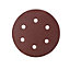 Universal Fit 80 grit Sanding disc (Dia)150mm, Pack of 5