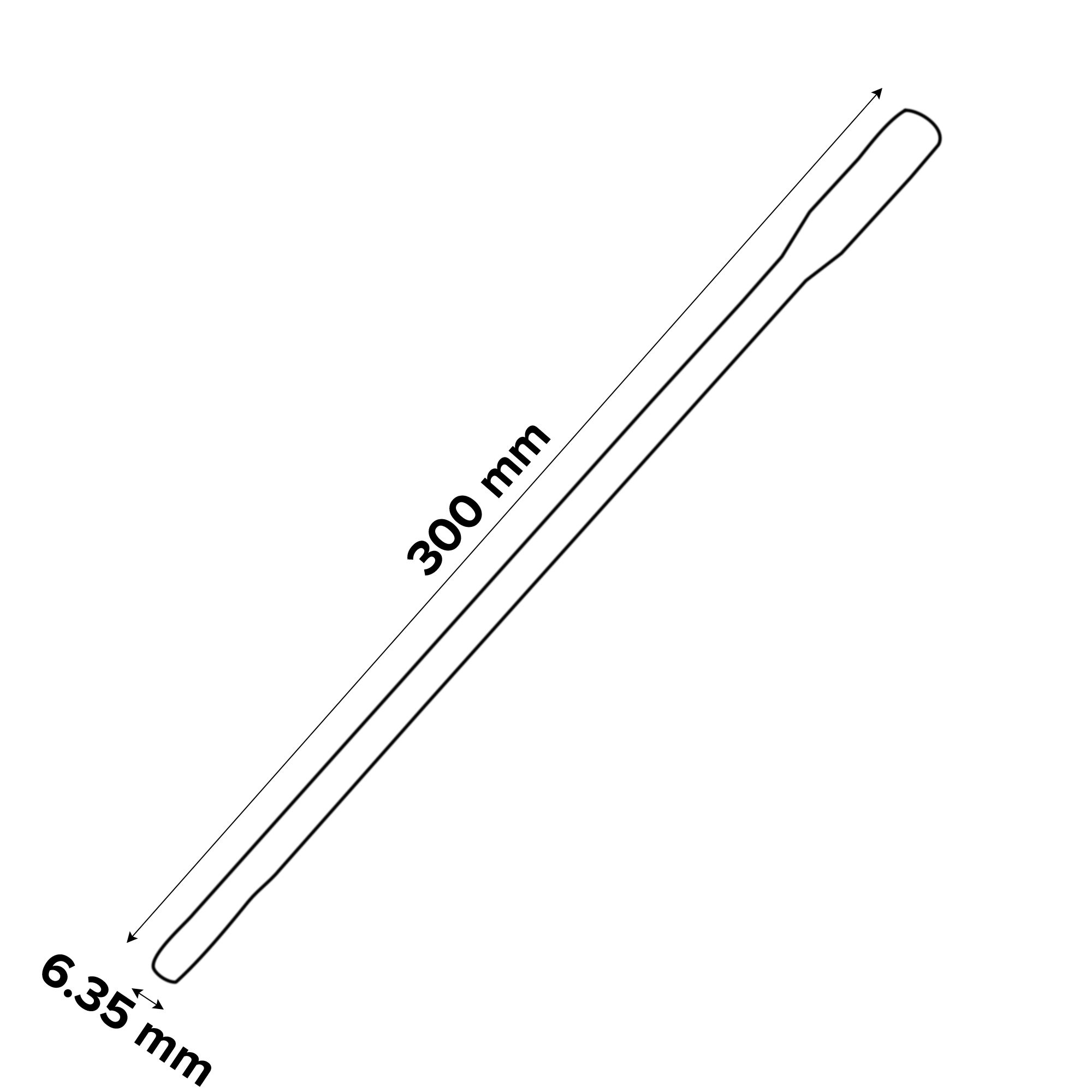 Universal Flat wood Drill bit extender (L)300mm