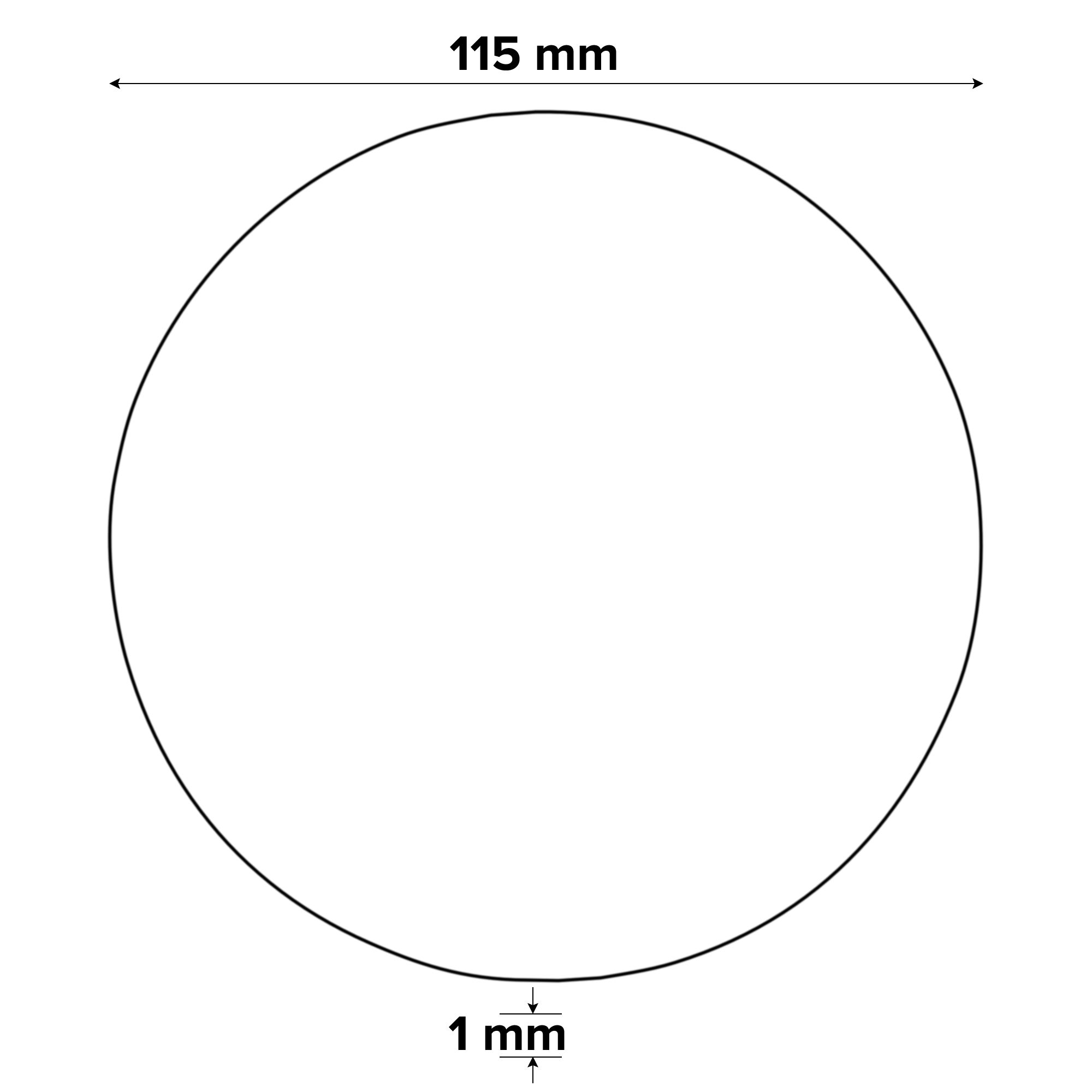 Universal Inox & metal Cutting disc 115mm x 1mm x 22.2mm, Pack of 5