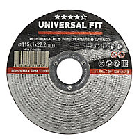 Universal Metal Cutting disc 115mm x 1mm x 22.2mm